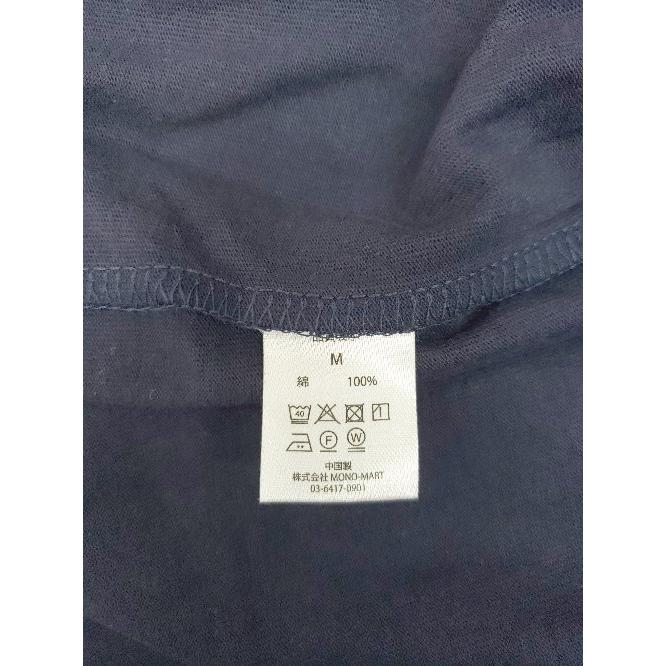 ◇ Θ ◎ ●未使用● MONO-MART モノマート タグ付き 長袖 Tシャツ カットソー サイズM ダークネイビー メンズ E - 画像 (3)