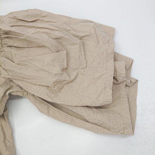 ◇ ⊂ Bonjour Sagan 無地 半袖 膝下丈 ワンピース サイズF ブラウン系 レディース E - 画像 (5)