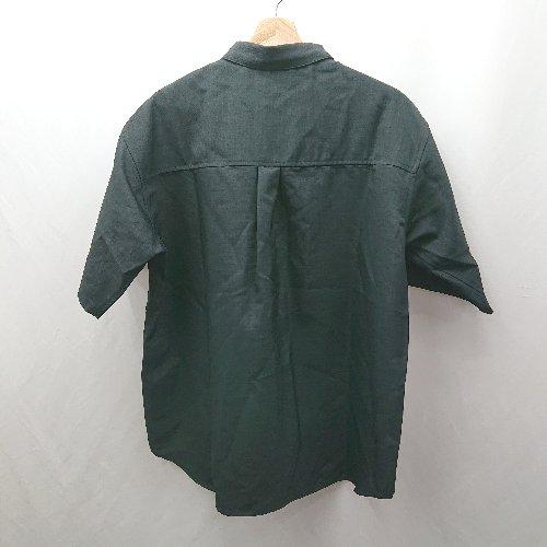 ◇ ◎ ⊂ ●未使用● MONO-MART モノマート 半袖 無地半袖シャツ サイズM ブラック系 メンズ E