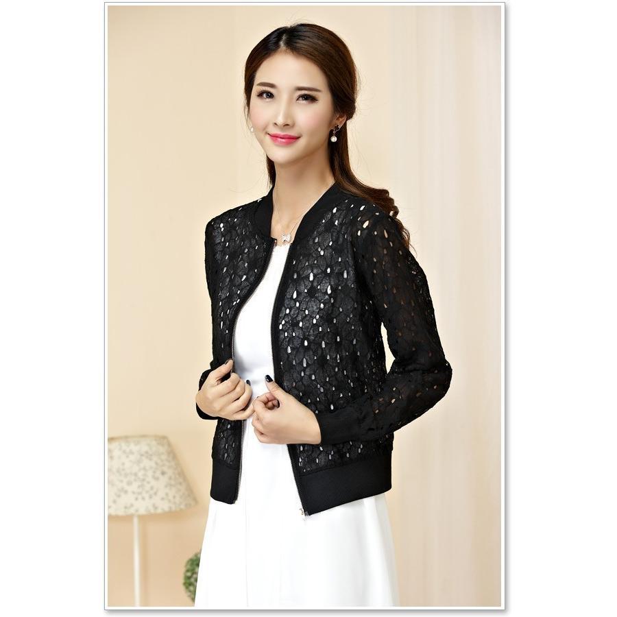 ボレロ 結婚式 パーティー ジャケット カーディガン 長袖 大きいサイズ パーティードレス フリル レース チュール シフォン オーガンジー フレア - 画像 (7)