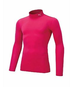 プーマ PMJ-656332-11 コンプレッション ジュニア モックネック LS シャツ (11)Raspberry メンズ・ユニセックス