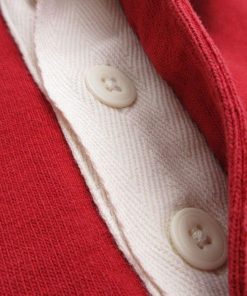 GAP L/古着 ギャップ 半袖 ラガー シャツ メンズ 00s コットン 赤 レッド 25jul24 中古 トップス