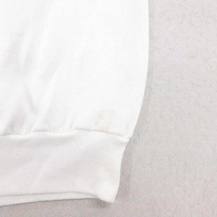 L/古着 スクリーンスターズ 長袖 スウェット メンズ 80s クローバー ラグラン クルーネック 白 ホワイト 25jul31 中古 スエット トレーナー - 画像 (3)