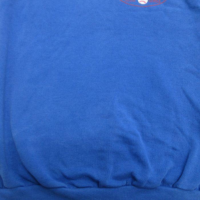 L/古着 スクリーンスターズ 長袖 スウェット メンズ 80s CANYON 野球 ラグラン クルーネック 青 ブルー 25sep19 中古 スエット トレーナー - 画像 (4)