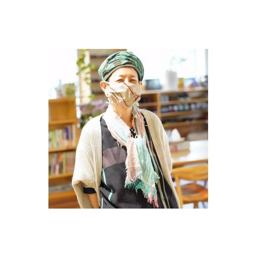 ふるさと納税 繊維製品 兵庫県 西脇市 tamaki niime・イッテンモノ 播州織コットン100%ルーツショール(小判)(08-3) - 画像 (7)