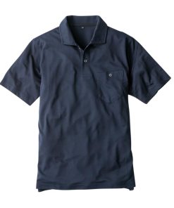 エアー UV+ 半袖 ポロシャツ (ネイビー/3L) ユニセックス 男女兼用 冷感 MAXDRY 吸汗速乾 シャツ UVカット