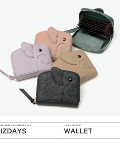LIZDAYS 最大42%★9/23〜 【メール便で送料無料】リズデイズ 財布 二つ折り スキミング防止 ミニ財布 レディース ゾウ型 lz-66401