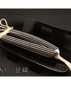 二枚歯の下駄・大下方・黒捌きに会津木綿花緒