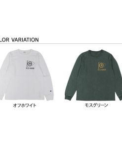 Champion チャンピオン Tシャツ 長袖 ロンT カットソー メンズ LONG SLEEVE T-SHIRT オフ ホワイト モスグリーン C3-Z410