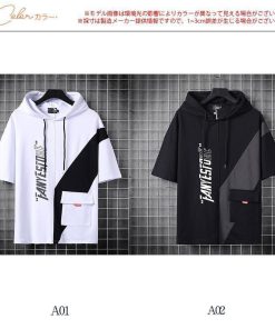パーカー メンズ 夏 Tシャツ プルオーバー 半袖 五分袖 フード付き 父の日 ゆったり トップス 薄手 カジュアル 通勤 通学 涼しい ひんやり クール