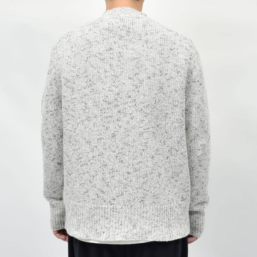 RENCONTRANT(レンコントラント)ウールコットンメランジクルーネックニット 11139 16052403172 - 画像 (2)