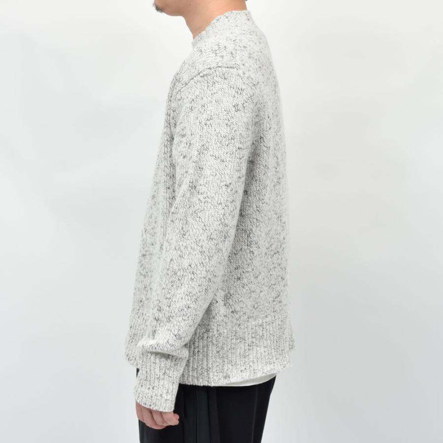 RENCONTRANT(レンコントラント)ウールコットンメランジクルーネックニット 11139 16052403172 - 画像 (3)