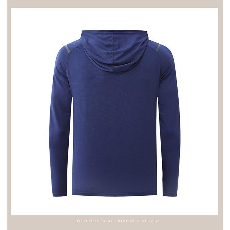 パーカー メンズ ストレッチ 弾力性 速乾性 通気性 フード付き 長袖パーカー 長袖 トップス 無地 カジュアル シンプル - 画像 (3)