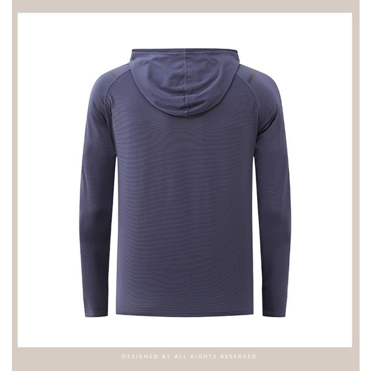 パーカー メンズ ストレッチ 弾力性 速乾性 通気性 フード付き 長袖パーカー 長袖 トップス 無地 カジュアル シンプル - 画像 (5)