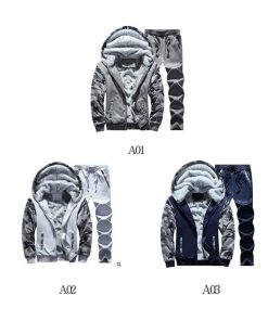 上下セット セットアップ メンズ 長袖 ジャケット ジャンバー 厚手 パーカー フード付き 裏起毛 裏ボア チノパン ロングパンツ 春 秋 秋服 冬 ジャージ