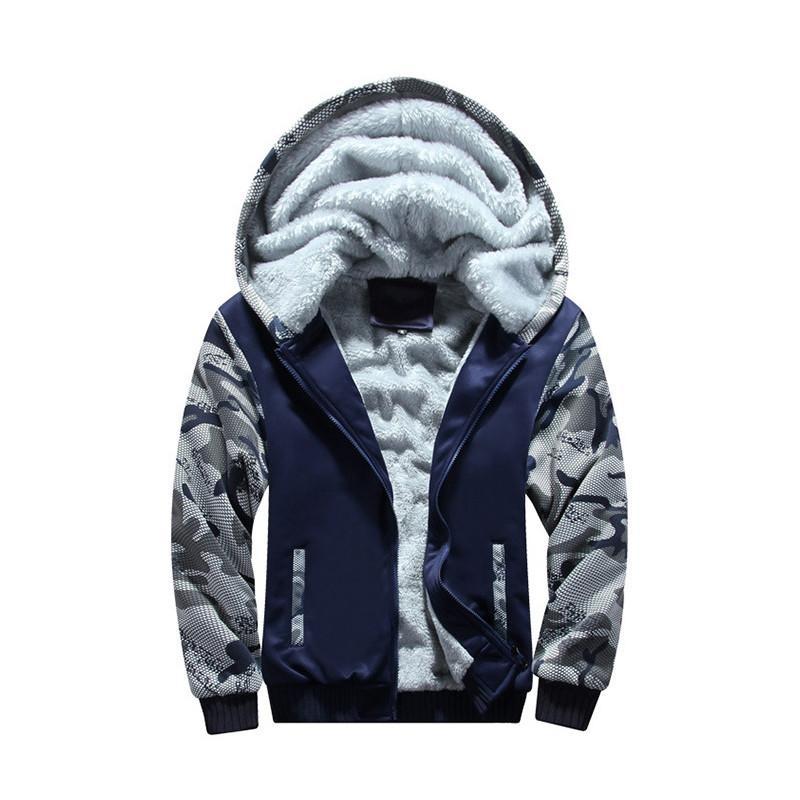 上下セット セットアップ メンズ 長袖 ジャケット ジャンバー 厚手 パーカー フード付き 裏起毛 裏ボア チノパン ロングパンツ 春 秋 秋服 冬 ジャージ - 画像 (6)