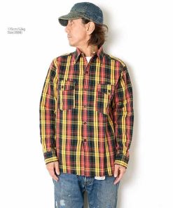WAREHOUSE ウエアハウス WH-3022F24 Lot.3022 ネルシャツ フランネル ワンウォッシュ チンストラップ - F柄 チェック メンズ | ヒノヤ HINOYA
