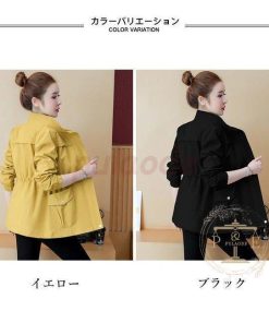 春ジャケット レディース スプリングコート 薄手 ジャケット 春 アウター 30代 秋 コート 通勤 トレンチコート 春コート 40代 ショートコート