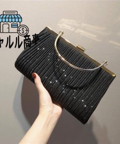 【大特価】バッグ クラッチバッグ ラメプリーツがま口パーティーハンドバッグ 結婚式 お呼ばれ 同窓会 ショルダーバッグ ハンドバッグ 二次会 成人式 披露宴