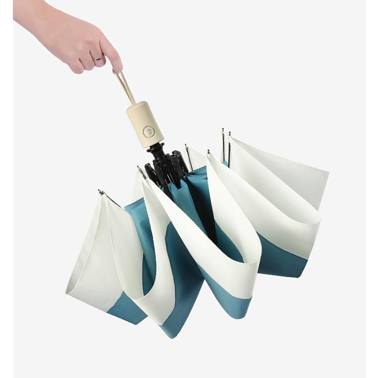 【特価】折り畳み傘 晴雨兼用8骨 強撥水性 レディース UVカット 梅雨 完全遮光 耐風 紫外線対策 折りたたみ傘ワンタッチ自動開閉 日傘 100%遮熱 - 画像 (7)