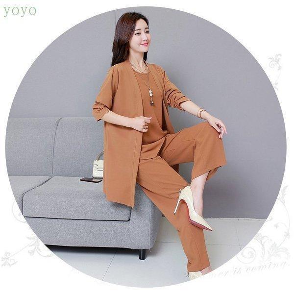 【特価】卒業式 服 母 レディース セットアップ セレモニースーツ 卒園式 服装 ママ 入学式 パンツスーツ スーツジャケット 3点セット 七五三 お宮参り - 画像 (4)