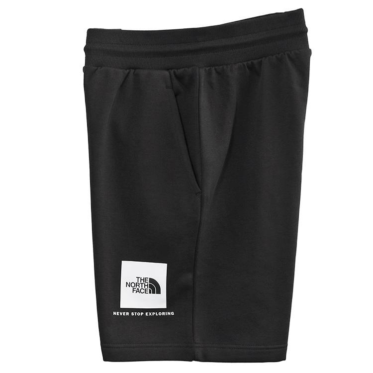 THE NORTH FACE ノースフェイス 裏起毛 スウェット ハーフパンツ NF0A8C1J NSE REGULAR SHORT-KY4 ブラック - 画像 (2)