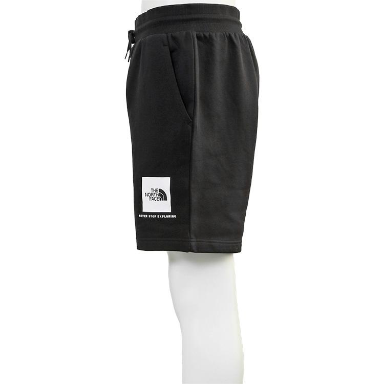 THE NORTH FACE ノースフェイス 裏起毛 スウェット ハーフパンツ NF0A8C1J NSE REGULAR SHORT-KY4 ブラック - 画像 (7)