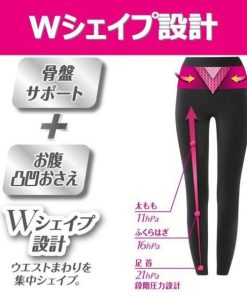 ピップ ＼最大P18.5％／2個セット 燃焼シェイプレギンス 黒