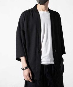 期間限定夏用 LL 大きいサイズ カーディガン メンズ 薄手 7分袖 接触冷感 羽織り 夏