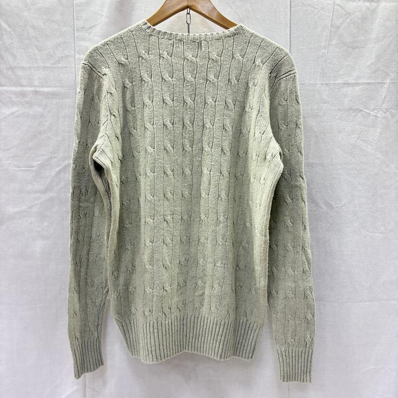 ポロラルフローレン ケーブル編みニット ワンポイントロゴ グレー XS(165/88A) XS 10142412
