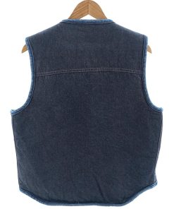 Carhartt 古着 70年代 カーハート プリントタグ デニムボアベスト USA製 メンズL相当 ヴィンテージ /eaa403536 【SS2506_30】