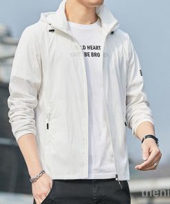 接触冷感 サマーカーディガン メンズ ライトアウター 夏 春 長袖 フード付 薄手 涼しい 紫外線対策 冷房対策 ス 部屋着 サーフ コンパクト