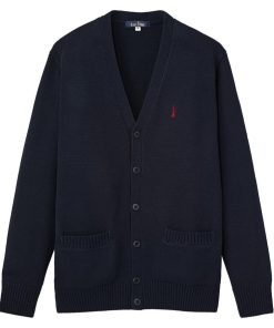 EASTBOY イーストボーイ カーディガン スクールカーディガン 女子 秋 冬 綿 コットン 通年 紺 茶 白 ネイビー ベージュ ホワイト グレー 制服 学生 人気 eastboy 226001