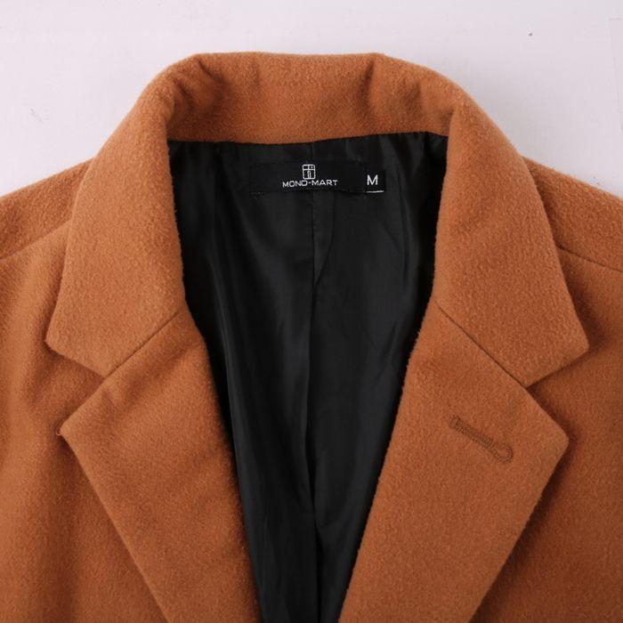 モノマート ロングコート チェスターコート アウター レディース Mサイズ ブラウン MONO-MART - 画像 (3)