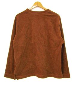 THE NORTH FACE ザ・ノースフェイス カットソー 長袖Ｔシャツ トップス フリース アウトドアウエア メンズ S-Pサイズ ブラウン