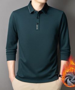 ポロシャツ メンズ ビジネス 長袖 無地 裏起毛 暖かい  30代 40代 50代 60代 秋冬 仕事着 通勤 紳士服 カジュアル ゴルフウェア ゆったり しっかり