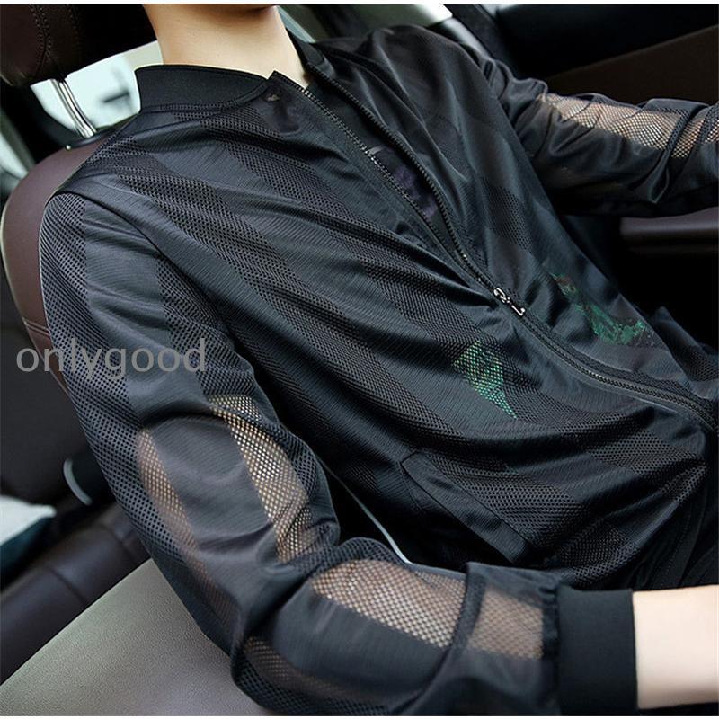 【特価】サマーカーディガン メンズ ライトアウター 夏 春 透け 長袖 薄手 涼しい 紫外線対策 冷房対策 ス 部屋着 サーフ コンパクト ギフト - 画像 (7)