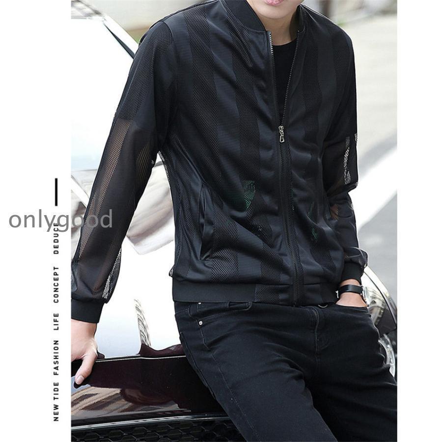 【特価】サマーカーディガン メンズ ライトアウター 夏 春 透け 長袖 薄手 涼しい 紫外線対策 冷房対策 ス 部屋着 サーフ コンパクト ギフト - 画像 (8)