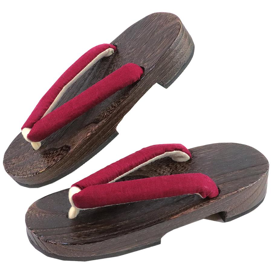 桐下駄 女性用 -31- 茶焼桐 右近型 25.5cm/L-Size - 画像 (4)