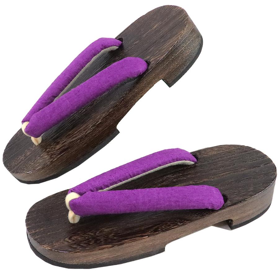 桐下駄 女性用 -31- 茶焼桐 右近型 25.5cm/L-Size - 画像 (7)