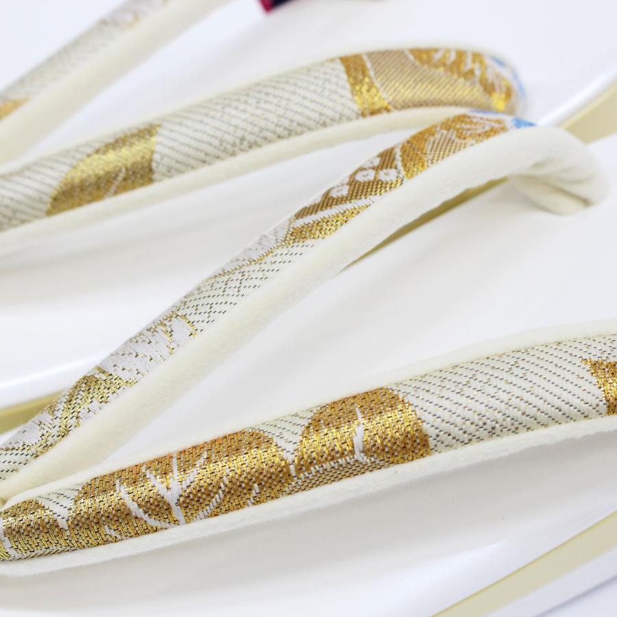 草履 単品 レディース 振袖 成人式 袴 卒業式 2段 白 オフホワイト 黄色 バイカラー 2色 フリーサイズ 日本製 エナメル 和装 着物