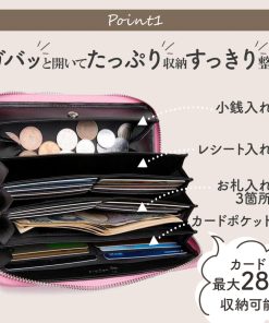 Legare（ファッション） Legare レガーレ 長財布 レディース メンズ ギャルソン 本革 ブランド カード28枚収納 使いやすい ボックス型小銭入れ