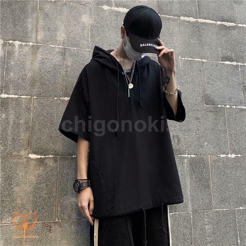 パーカー メンズ 夏パーカー 半袖 おしゃれ カジュアル フード付き パーカ 夏用 薄手 メンズファッション 20代 30代40代通学 通勤