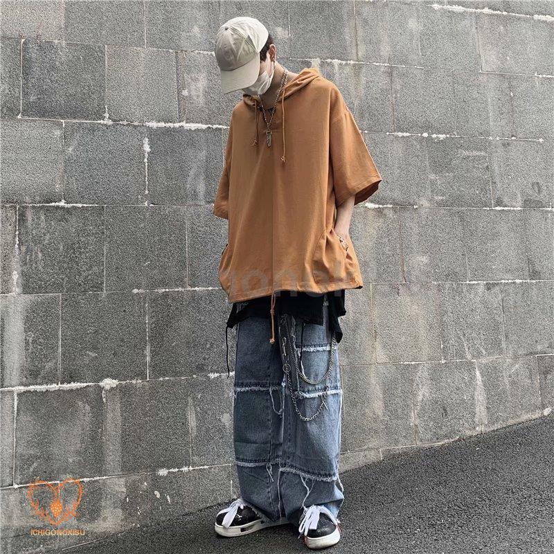 パーカー メンズ 夏パーカー 半袖 おしゃれ カジュアル フード付き パーカ 夏用 薄手 メンズファッション 20代 30代40代通学 通勤 - 画像 (5)
