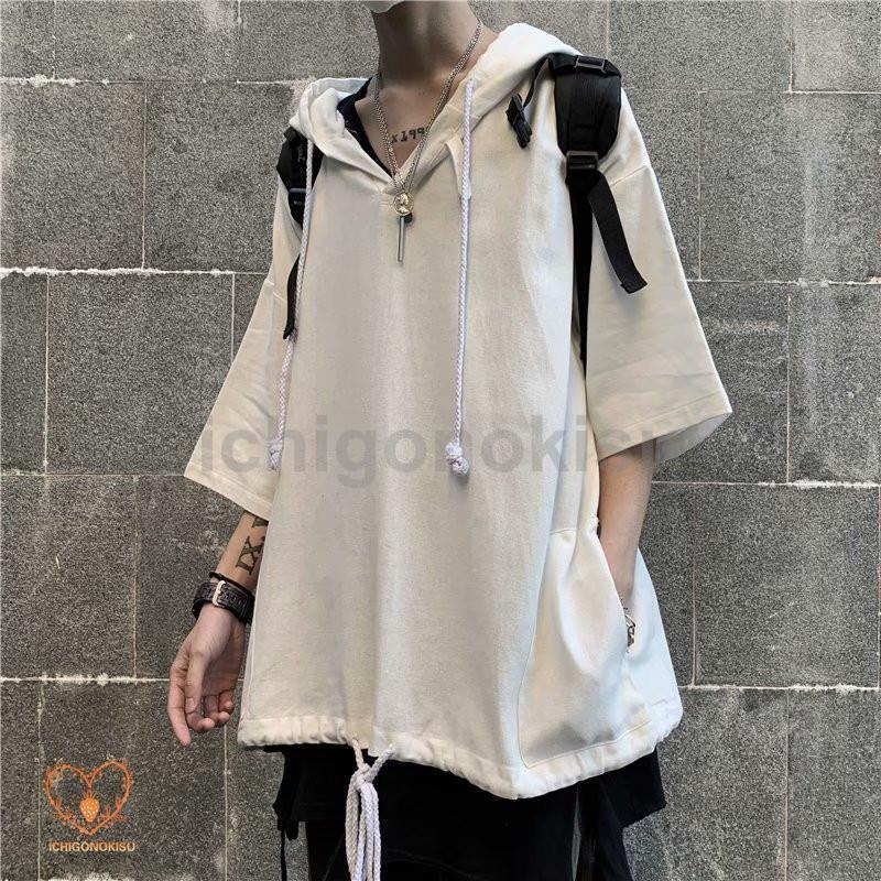 パーカー メンズ 夏パーカー 半袖 おしゃれ カジュアル フード付き パーカ 夏用 薄手 メンズファッション 20代 30代40代通学 通勤 - 画像 (8)