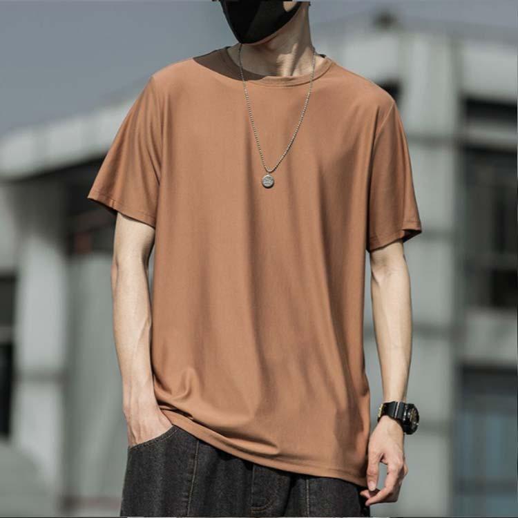 tシャツ メンズ 長袖/半袖 速乾 接触冷感 トップス UVカット ラッシュガード ドライ 冷感Tシャツ 薄手 ロンT 大きいサイズ 夏用 - 画像 (2)