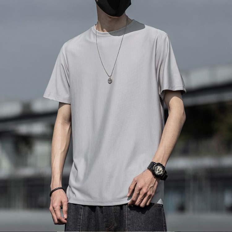 tシャツ メンズ 長袖/半袖 速乾 接触冷感 トップス UVカット ラッシュガード ドライ 冷感Tシャツ 薄手 ロンT 大きいサイズ 夏用 - 画像 (3)