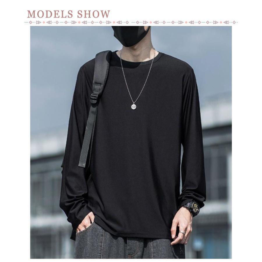 tシャツ メンズ 長袖/半袖 速乾 接触冷感 トップス UVカット ラッシュガード ドライ 冷感Tシャツ 薄手 ロンT 大きいサイズ 夏用 - 画像 (9)