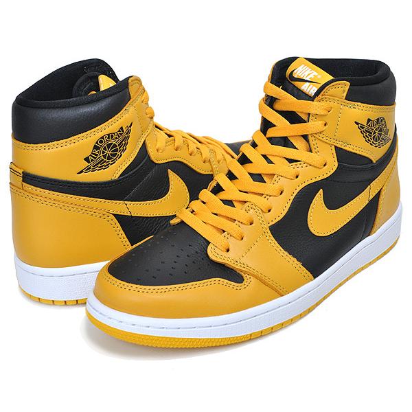 エア ジョーダン 1 NIKE AIR JORDAN RETRO HI OG pollen/white-black 555088-701 ナイキ エアジョーダン レトロ ハイ スニーカー ポレン イエロー ブラック