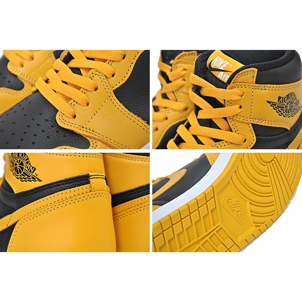 エア ジョーダン 1 NIKE AIR JORDAN RETRO HI OG pollen/white-black 555088-701 ナイキ エアジョーダン レトロ ハイ スニーカー ポレン イエロー ブラック - 画像 (3)